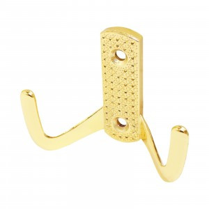 Крючок-вешалка мебельн 2-рожк StahlBuro 011B GP золото В68*Ш51*Г25 ЕВРОПАКЕТ(300,50)