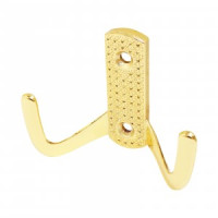 Крючок-вешалка мебельн 2-рожк StahlBuro 011B GP золото В68*Ш51*Г25 ЕВРОПАКЕТ(300,50)