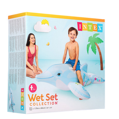 INTEX Игрушка для катания верхом Дельфин мал., от 3 лет, 175*66см, 58535NP