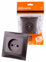 TDM ЛАМА роз. СУ 2П 10А 250В шоколад (10!) SQ1815-0522