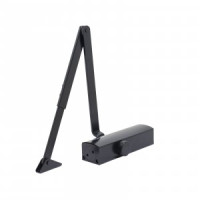 Доводчик дверной, морозостойкий БУЛАТ PROFI ДД 802/3 A-B (40-90 кг) черный(10)