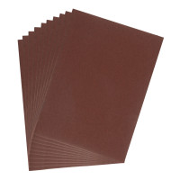 Шлифлист на тканевой основе, зернистость № 20, 240 х 170 мм, 10 шт, водостойкий, &quot;БАЗ&quot;