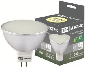 _СНЯТО TDM PAR16 GU10 7W 220V 4000K 4K SMD SQ0340-0065