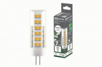 TDM G4 220V 7W(665lm) 6500К 6K, 18,5x57мм пластик SQ0340-0221