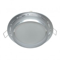 Ecola GX53SP 5375 св-к встраив. СПОТ Точки-полоски по кругу матов. Хром/Алюм 110x52 SP532CECB (10!)