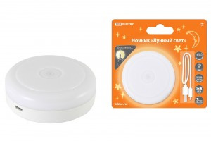 TDM Ночник "Лунный свет" с диммером, 5LED, 1W, акк. Li-Ion 500мАч, USB. SQ0357-0123