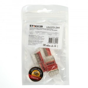 STEKKER клемма СМК 4x(0,5-2,5мм2) 450V 24A с пастой LD2273-244 (уп.5шт, цена за уп) 39948