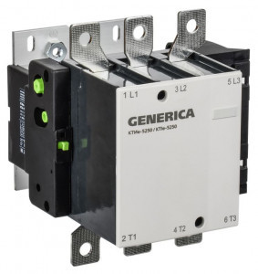IEK GENERICA контактор КТИе-5250 250А 230В/АС3, 1НО KKTE50-250-230-10