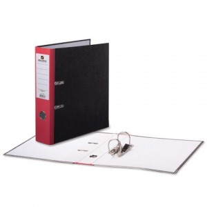 Папка-регистратор BRAUBERG с мраморн. покр., 80 мм, красный корешок 220988