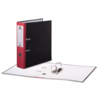 Папка-регистратор BRAUBERG с мраморн. покр., 80 мм, красный корешок 220988