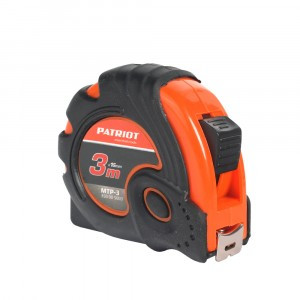 PATRIOT Рулетка MTP-3, ударопрочный корпус, обрезиненная, 3м, 350005003