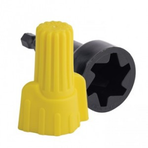 EKF Соединительный изолирующий зажим с лепестками СИЗ-Л 7мм желтый (уп. 100 шт)  plc-cl-7