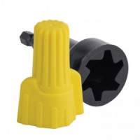 EKF Соединительный изолирующий зажим с лепестками СИЗ-Л 7мм желтый (уп. 100 шт)  plc-cl-7