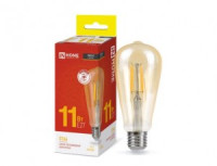 ASD/InHome лампа св/д Deco ST64 E27 11W(1160lm) 3000K 2K 145x64 филамент (нитевидная) золотист 5673