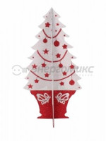 &quot;Фигура елочная &quot;Елочка складная&quot; 3D, 56*30 см, цвет красный/белый502-392 Neon Night