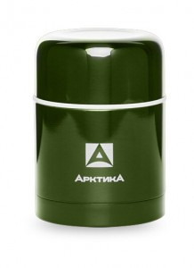 Термос Арктика 302-500 суперширокое горло, 0,5л, болотный