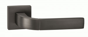 Ручка дверная компл.квадрат.основ. PUERTO Пиньолата матовый черный никель INAL 536-03 MBN