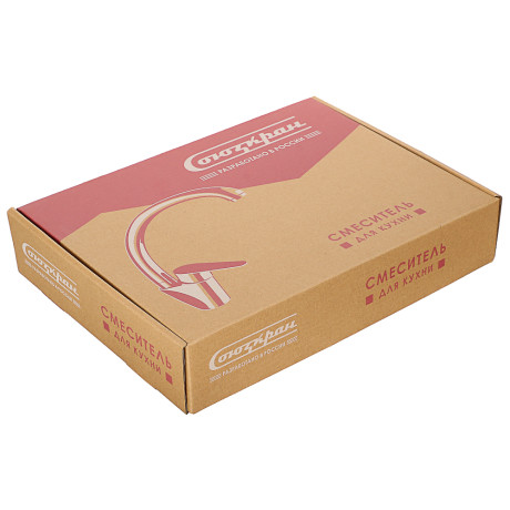 СоюзКран Смеситель для кухни, поворотный излив, керам. картридж 35мм, нерж.сталь, черный SS01-С233