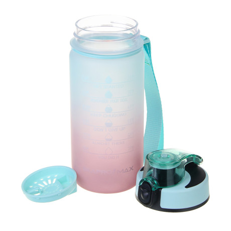 SILAPRO MAX Бутылка спортивная с замком, ELDERBERRY-EGGSHELL BLUE, 550мл, РС