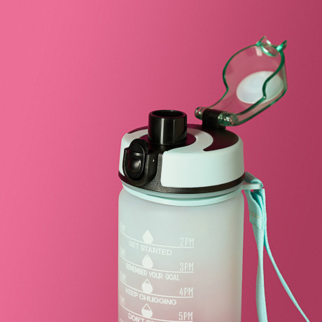 SILAPRO MAX Бутылка спортивная с замком, ELDERBERRY-EGGSHELL BLUE, 550мл, РС