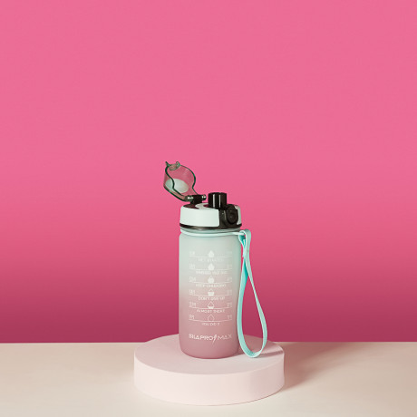 SILAPRO MAX Бутылка спортивная с замком, ELDERBERRY-EGGSHELL BLUE, 550мл, РС