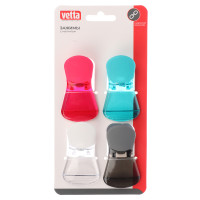 VETTA Набор зажимов с магнитом, 4шт, 7х4х3см, пластик