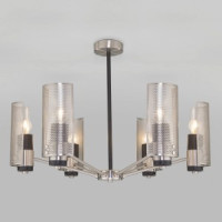 Eurosvet св-к потолоч. E14 6x60 Вт 600х600х450 металл никель Grino 70139/6 a057945