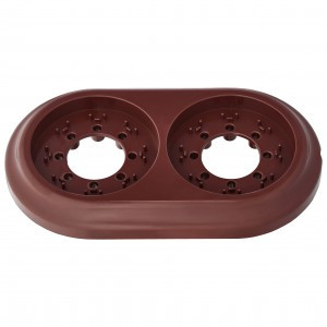 Bylectrica РЕТРО рамка 2 мест. (ABS-пластик), КОРИЧНЕВЫЙ ЮЛИГ.735212.471