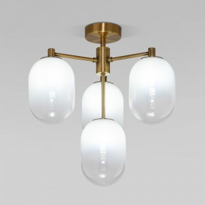 Eurosvet люстра 4x40W G9 430х430х425 мет. бел./латунь Loona 60161/4 a065612