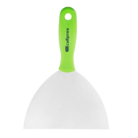 Шпательная лопатка из нержавеющей стали, 150 мм, пластмассовая ручка Сибртех