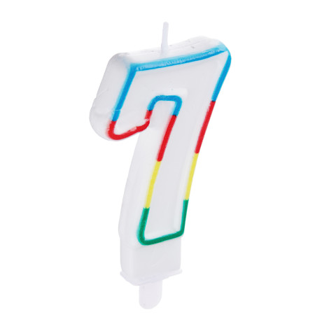 Свеча для торта в форме цифр тм Fntastic, парафин (0-9)