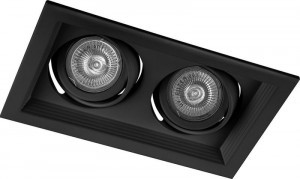 Feron св-к встр. карданный MR16 G5.3 черный, DLT202 32442