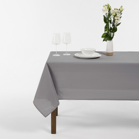 PROVANCE Бейкери Скатерть текстильная 110х140см лён с водоотталкивающей пропиткой, 100% пэ, серый
