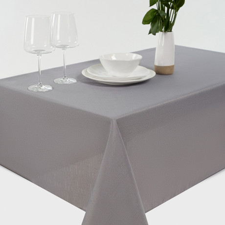 PROVANCE Бейкери Скатерть текстильная 110х140см лён с водоотталкивающей пропиткой, 100% пэ, серый