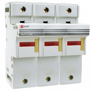 EKF Предохранитель-разъединитель для ПВЦ 22x58 3P (с индикацией) EKF