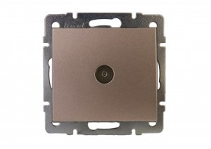 Lezard RAIN мех. роз. TV оконечная СУ 1 мест. бронза матовый (корпус PC) 703-3188-130