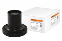 TDM патрон E27 карболит потолочн прямой черный 4А (без наклейки) (50!) SQ0335-0016