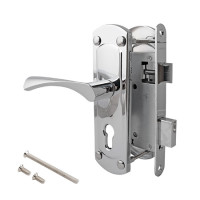 Замок врез 1423-CR Apecs (хром) б/цилиндра (под размеры ШО-25)  \12