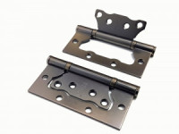 Петля без врезки РЕНЦ 100*75*2,5, 2 подшип. б/колп. мат.черн.ник IN100-2BB FH MBN(2шт)