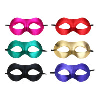 СНОУ БУМ Маска новогодняя блестящая, 19х8см, пластик, 6 цветов