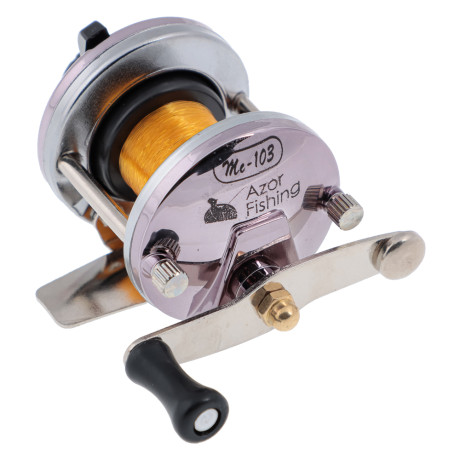 AZOR FISHING Катушка MT-100 мультипликаторная c леской 0,28мм, металл