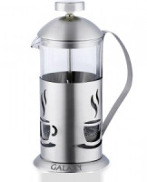Чайник/кофейник (френч-пресс) 1000мл, GL-9318, нерж сталь/стекло, Galaxy