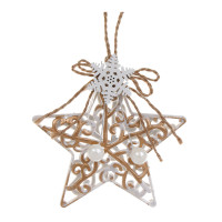 СНОУ БУМ Звезда, 9,5см, пластик, 26-631