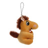СНОУ БУМ Мягкий сувенир лошадка со звездочкой на шнурке 8,5 см, полиэстер