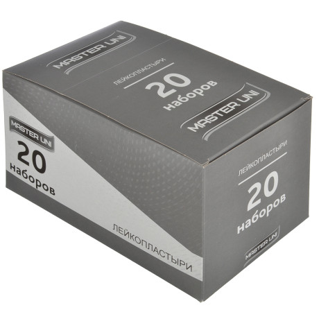 Лейкопластырь MASTER UNI "Прозрачный" бактериц,на полимер.осн, 20шт