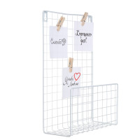 Полка настенная декоративная с открытками, 20х8х28 см, металл