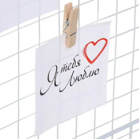 Полка настенная декоративная с открытками, 20х8х28 см, металл