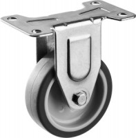 Колесо неповоротное d=75 мм, г/п 60 кг, термопластич. резина/полипропилен, ЗУБР