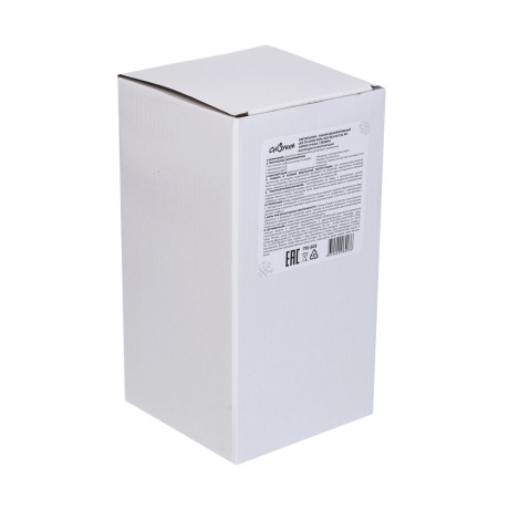 Светильник - камин декоративный LED тм СНОУ БУМ, 10,5x10,5x20см, PP, акрил, 3xААА, 1 режим