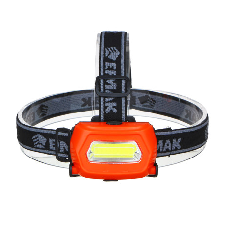 ЕРМАК Фонарь налобный, 1 COB, 200мАч, USB, 8х4см, пластик, 3 режима